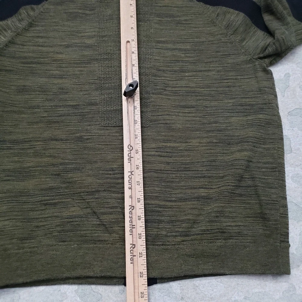 Nike Jacket Womens Medium Green Full‎ Zip Pockets Long Sleeve Sportswear